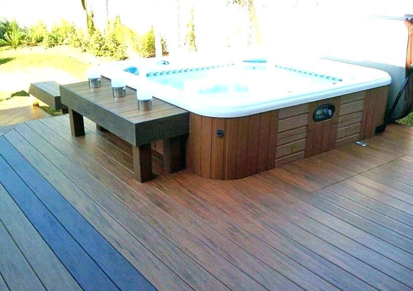 deck designs  with hot tub